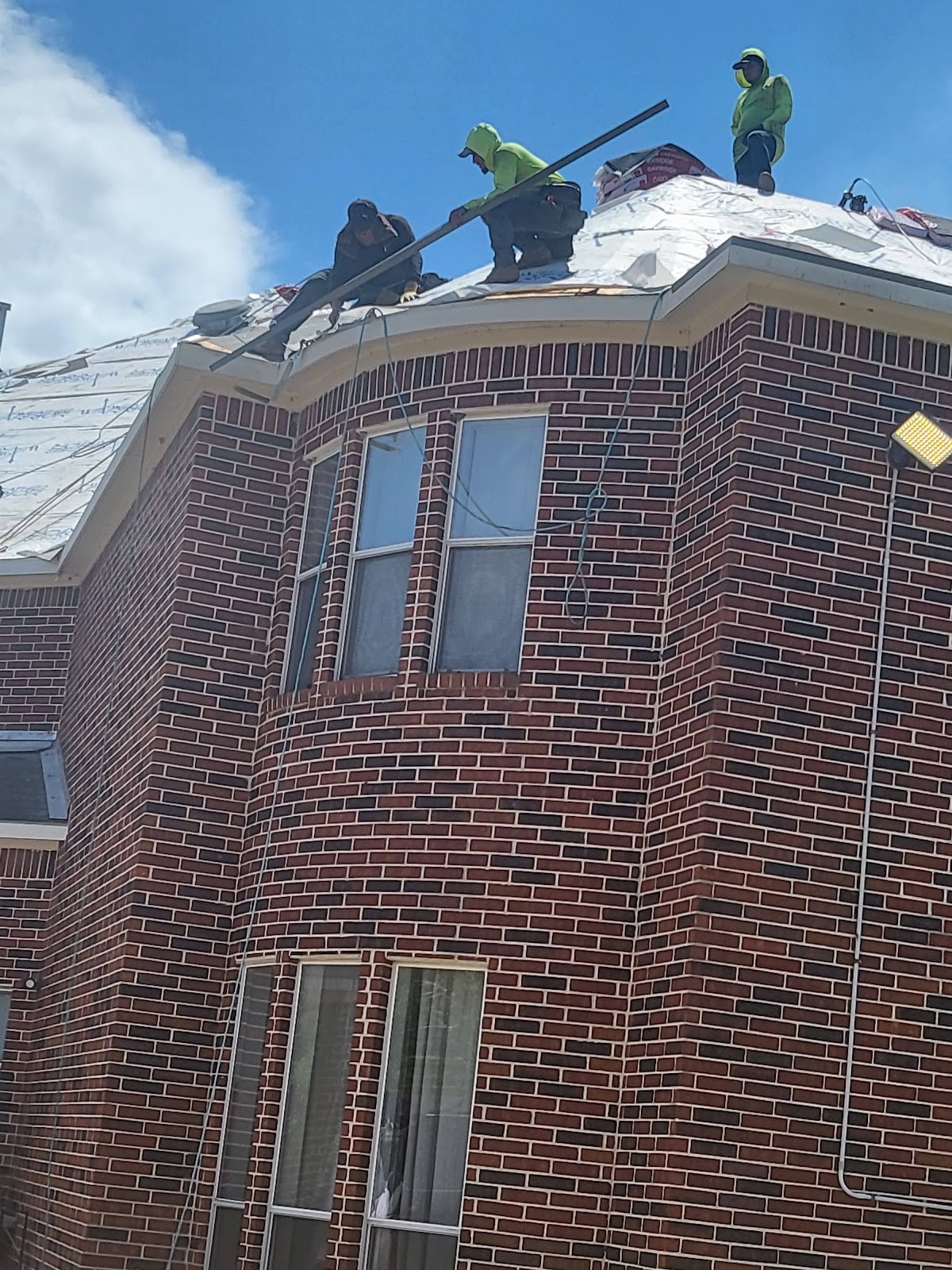 Roof replacement on two-story home