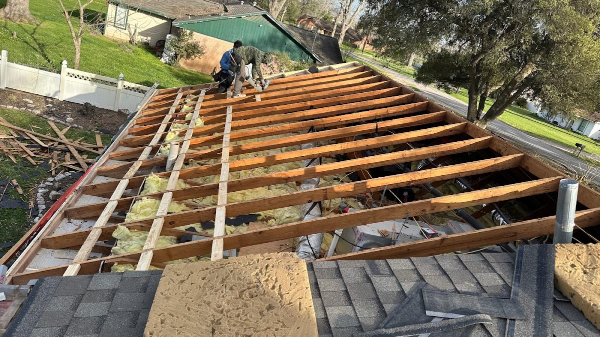 Roof tear-off and structural work